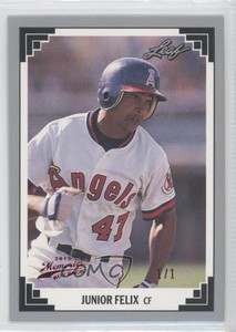 2013 Leaf Memories 1991 Leaf Buyback Red 1/1 Junior Felix #435 3h9
