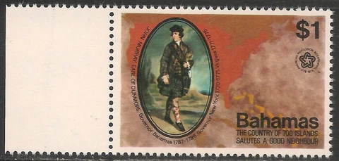 Bahamas #393 (A55) VF MNH - 1976 $1 American Bicentennial / John Murray Cover