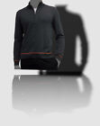 $575 Active Cashmere For Neiman Marcus Men's Black 1/4 Zip Sweater Size XXL