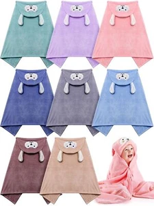 8 Pcs Baby Bath Towel Hooded Soft Baby Hooded Towel Highly Absorbent Bathrobe... - Picture 1 of 6