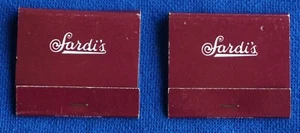 Vintage, Sardi's Restaurant New York City Matchbooks, Unstruck (2) - Bild 1 von 4