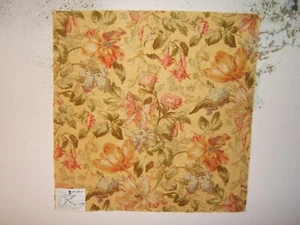 Duralee, Morning Mist, Floral, Remnants, 25.50" W X 25.50" L, Various Colors - Picture 1 of 6