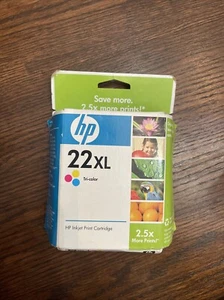 SEALED, GENUINE HP 22 Tri Color F2280 XL Combo Ink - Picture 1 of 5