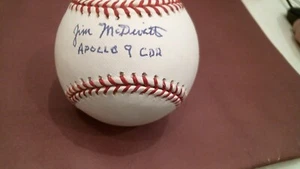 James McDivitt (Dez. Oktober 2022) Apollo 9 CDR signed Selig Baseball - Bild 1 von 2