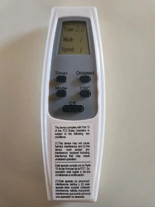 RARO - MANDO A DISTANCIA AIRE ACONDICIONADO VENTILADOR AC CON TEMPORIZADOR Y PANTALLA LCD - Imagen 1 de 9