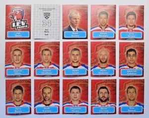 2013-14 KHL Lev Praha (#34-47) Pick a Player Sticker