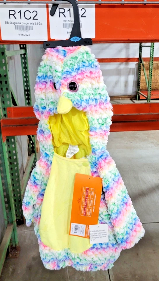 Hyde And Eek Infantil Arco Iris Avestruz Halloween Disfraz Capucha Chaleco NUEVO Foto 1 de 1