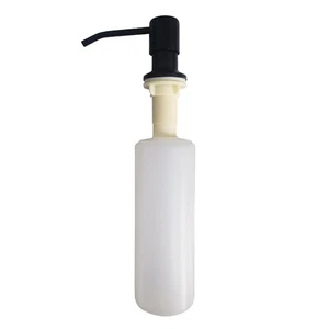 350ml Soap Dispenser Kitchen Sink Black Hand-Pump Washing Up Liquid ABS Bottle - Bild 1 von 10