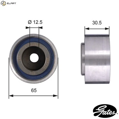 DEFLECTION PULLEYGUIDE PULLEY TIMING BELT T42061 FOR FIAT MAREA/Weekend SIENA - Image 1 of 4
