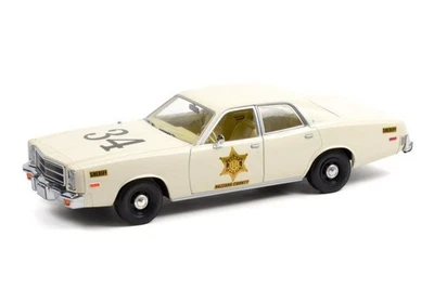 Greenlight 1977 Plymouth Fury Riverton Sheriff #34 Police Dukes of Hazzard 1:18 - Image 1 of 3