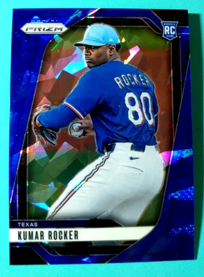 2025 PANINI PRIZM BASEBALL  *** Kumar Rocker: Cracked Blue Ice Rookie ***  #247 - Image 1 of 2