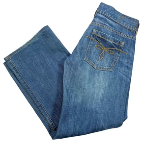 Ted Baker Womens Straight Legged Blue Jeans Button Fly Size 2 UK10 L29 - Picture 1 of 16