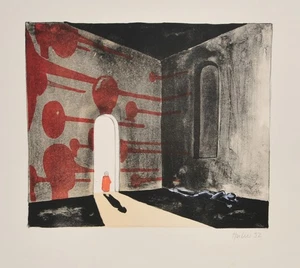 Thomas Huber / Lithographie / 1992 /Griffelkunst 270 A 1 / handsigniert - Bild 1 von 4