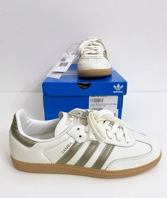 Adidas Originals Samba OG W IG1964 pelle colore Off White Cyber & Wonder Gold 38 - Immagine 1 di 4