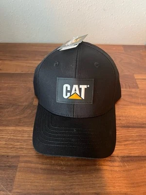 Бейсболка с черной нашивкой CAT Caterpillar бейсболка с изогнутым козырьком - Изображение 1 из 4
