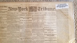 54th Massachusetts Regiment Casualties - NY Tribune, Masrch 2,1864 - Picture 1 of 8