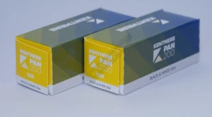 Kentmere (By Ilford) Pan 200asa Cheap Black & White B&W Film 120 Roll Twin Pack - Picture 1 of 3