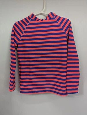 Camisa de natación Mini Boden a rayas con protección contra erupciones 6-7 Y Foto 1 de 4