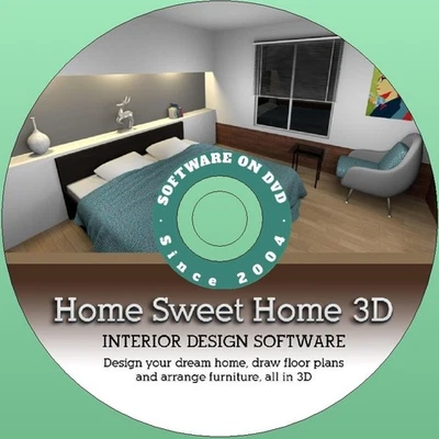 Latest New Release Sweet Home 3D Interior Design Software App for Windows on DVD - Image 1 of 4