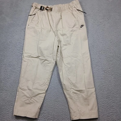 Nike Tech Pack Hombre Grande Beige Pantalones Cónicos Cintura Ajustable Mezcla de Nylon Foto 1 de 4
