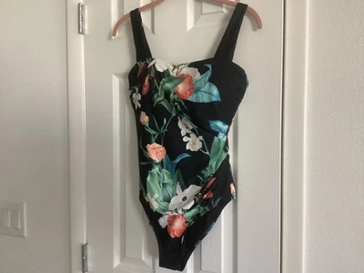 Jantzen Glamour Una Pieza con Correas Ajustables Belleza Botánica Talla 8 Foto 1 de 4