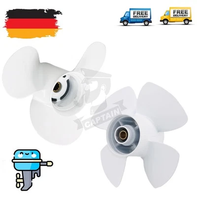 Boots Propeller für Yamaha Außenborder 25-30 PS alle Größen 10 Zähne Aluminium - Bild 1 von 2