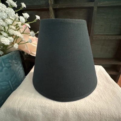 Meia abajur azul marinho 4” para parede noite noite 4 em X 5 em mini clipe - Imagem 1 de 4