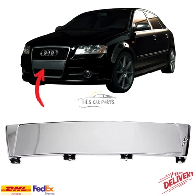 Parachoques delantero matrícula respaldo cromo pulido para AUDI A3 8P 8P4807285G Foto 1 de 4