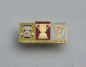 CARDIFF V LIVERPOOL CARLING CUP FINAL 2012 PIN BADGE - Picture 1 of 2