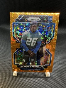 2021 Panini Prizm Asante Samuel Jr. Orange Disco ROOKIE Card RC #435 Mint - Picture 1 of 2
