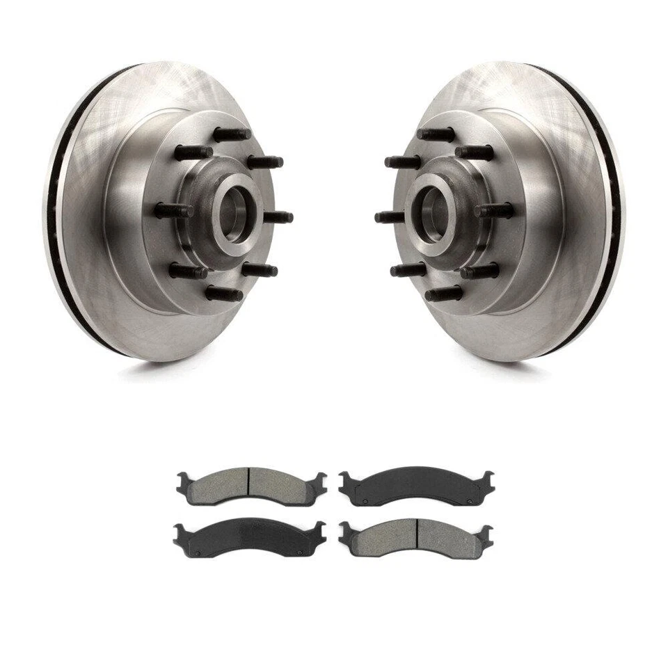 For Dodge Ram 3500 Van 2500 B3500 B2500 Front Brake Rotors Semi-Metallic Pad Kit - Image 1 of 4
