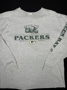 Green Bay Packers NFL Brand VF Imagewear Long Sleeve Shirt Mens L - Picture 1 of 6