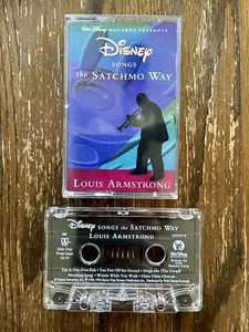 Disney Songs the Satchmo Way by Louis Armstrong (Cassette Tape 1992 Disney) RARE - Picture 1 of 2