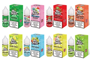 Mr Salt Nic Salt 10ml E Liquid Vape Juice 10mg 20mg 50Vg/50Pg 5x10ml/10x10ml - Picture 1 of 1