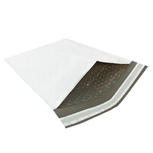 UOFFICE 100 bolsas de correo de burbujas de polietileno 9,5" x 14,5" - #4 blanco auto sellado envío B - Imagen 1 de 11