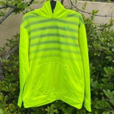 Sudadera con Capucha Unisex Champion Verde Neón/Amarillo/Negro Talla Niños XL - ¡USADA EN EXCELENTE ESTADO! Foto 1 de 4