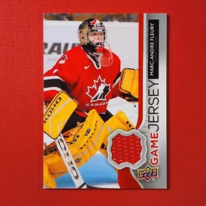 5-06-14 PWE-THICK 2014-15 upper deck jersey card #gj-mf marc-andre fleury (9) - Imagen 1 de 2