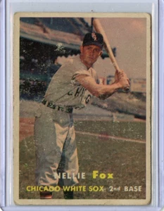 1957 Topps Nellie Fox Chicago White Sox #38 ⭐️💥🎯 GVG - Picture 1 of 2