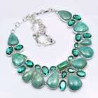 Amazonite Apatite Handmade Big Necklace Jewelry 104 Gms LV-634