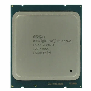 Intel Xeon E5-2670 V2 CPU 10-Core 2.5GHz 25M 8GT/s SR1A7 115W LGA2011 Processor - Picture 1 of 1