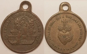 Médaille Religieuse, Marie & Jesus, 19° siècle !! - Picture 1 of 1