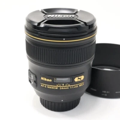 Near Mint Nikon AF-S NIKKOR 24mm F/1.4 G ED Wide Angle Prime Lens #20056 - Image 1 of 3