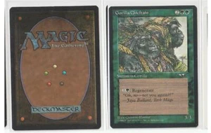 Gorilla Chieftain ERROR Black Over Spray Alliances NrMint+ UnPlayed MTG - Aliz - Picture 1 of 3