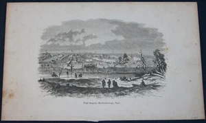 Field Hospital, Murfreesborough, TN Engraving 5 1/2" x 9" c.1864 - Picture 1 of 1