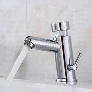 Grifo mezclador de agua de un solo orificio para ahorro de cierre automático público sólido - Imagen 1 de 4