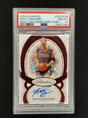 2024-25 Panini impecable - Draft Gem Signatures Keith Van Horn /15 PSA10 ¡POP1! Foto 1 de 2