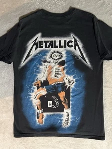 Camisa retro de manga corta mediana Metallica Ride The Lightning para hombre Y2K aspecto de colección - Imagen 1 de 8