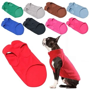 Soft Dog Sweater Winter Pet Clothes Cozy Cat Sweatshirt Breathable Fleece Sizes - Picture 1 of 43