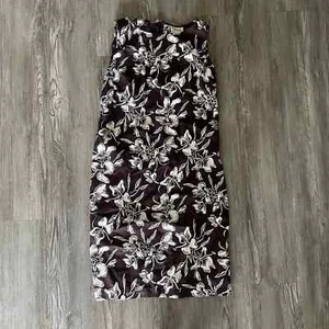 Vestido hawaiano Pataloha by Patagonia marrón vaina floral talla 6 - Imagen 1 de 3