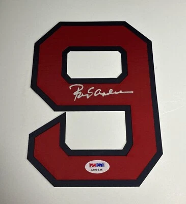 Rod Carew Signed Red Jersey Number Only #9 Angels/Twin PSA - Image 1 of 2